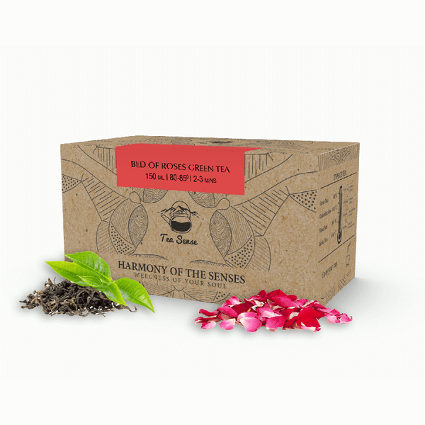 Bed of Roses Green Tea Bags Box (15 Pc)