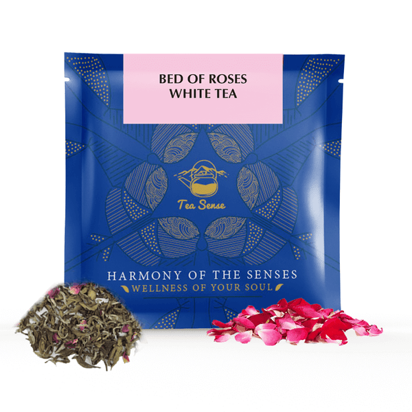 TEA SENSE Bed of Roses White Tea Bags Box (15 Pc)