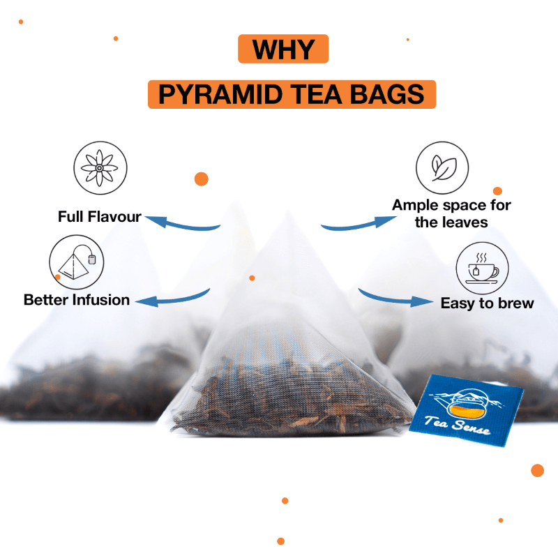 Darjeeling  Pyramid Tea Bags  Tusker Tea