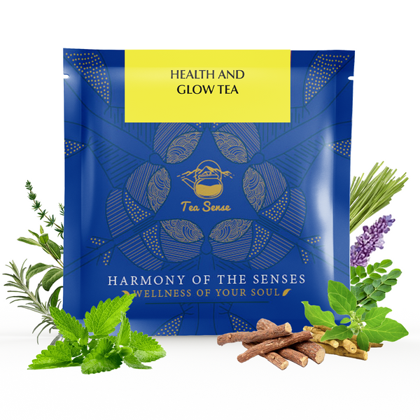 TEA SENSE Health and Glow Pyramid Tea Bags (15 Pc)