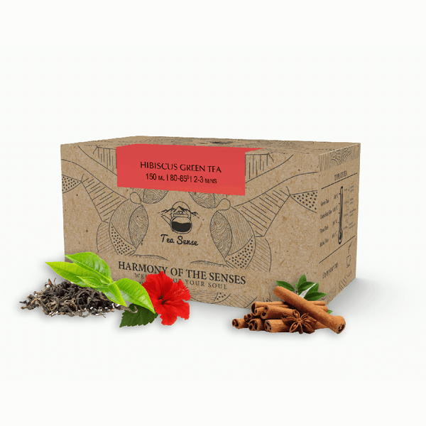 Hibiscus Green Tea Bags Box (15 Pc)