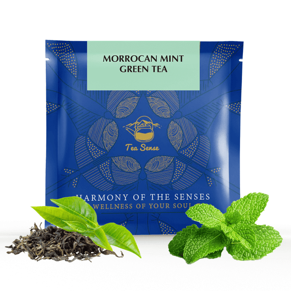 TEA SENSE Moroccan Mint Green Pyramid Tea Bags (15 Pc)