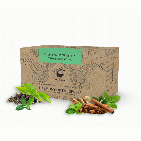 Tulsi Spiced Green Tea Bags Box (15 Pc)