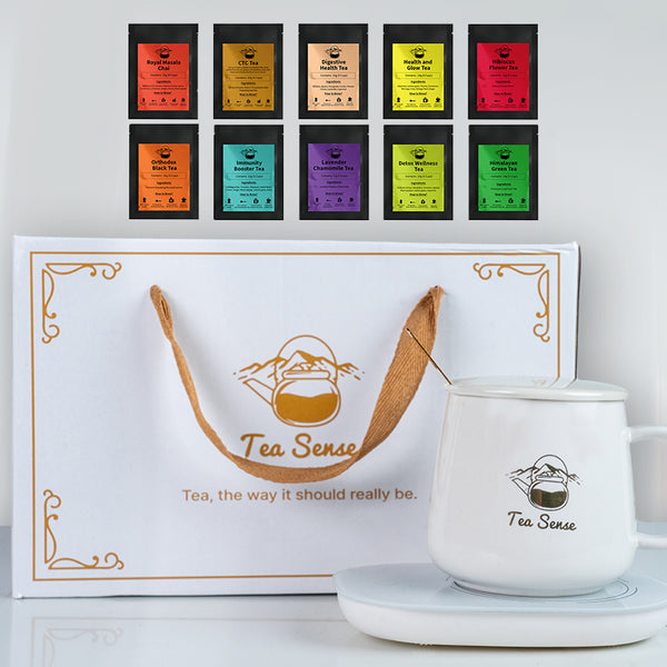 Tea Sense Aur𝑒 Ceramic Cup Set with Best Seller Sampler TEAS